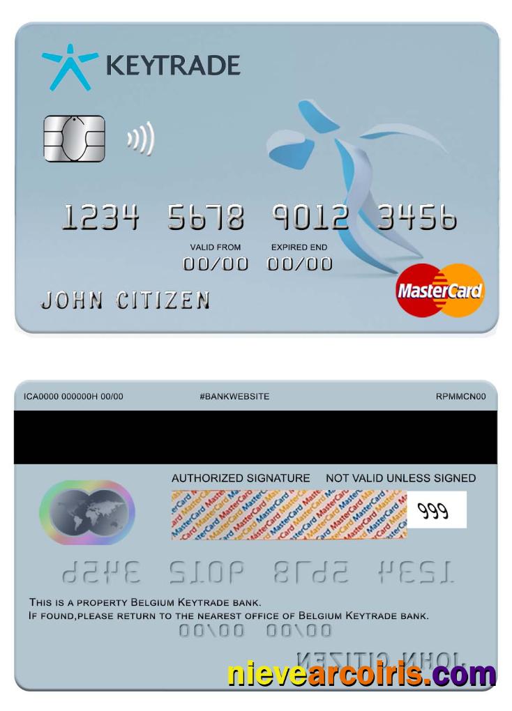 Belgium Keytrade  bank mastercard
